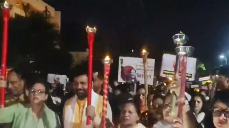 BJP’s ‘Mahila Aakrosh’ march in Haryana over failed reservation bill